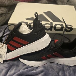 Adidas-Swift Run 23- Black and Red Athletic Shoes